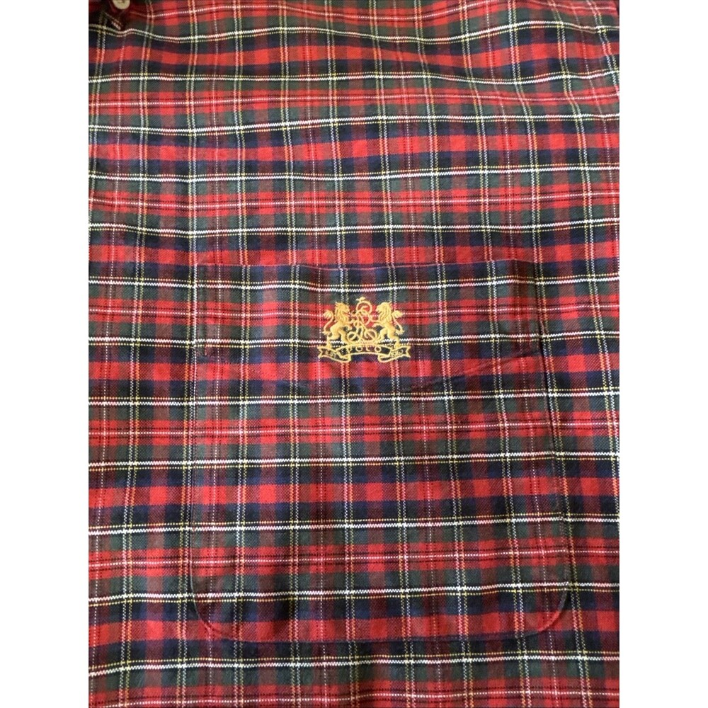 Polo Ralph Lauren Shirt Mens XL Red Blue Green Plaid Button Down Preppy - Picture 3 of 10